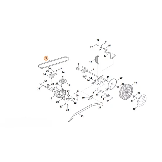 Stihl  Pasek klinowy 6378 704 2100